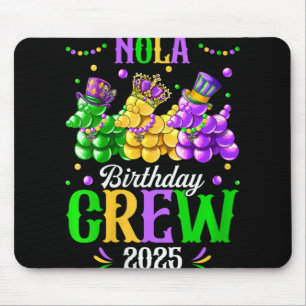 Frauen Nola Geburtstags-Crew 2025 New Orleans Mard Mousepad