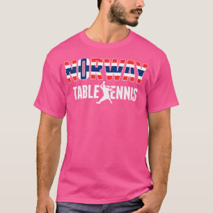Frauen Norwegen Tischtennis Fans Jersey Norwegisch T-Shirt