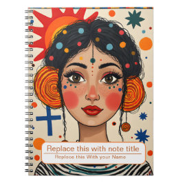 Frauen-Notebook feiern Notizblock