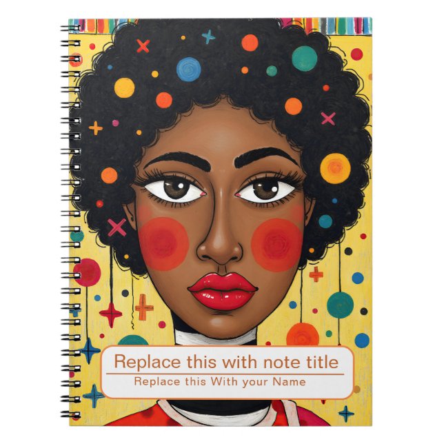 Frauen-Notebook feiern Notizblock (Vorderseite)