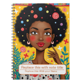 Frauen-Notebook feiern Notizblock