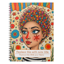 Frauen-Notebook feiern Notizblock