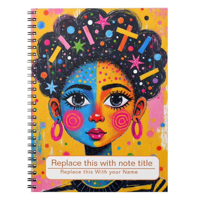 Frauen-Notebook feiern Notizblock (Vorderseite)