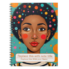 Frauen-Notebook feiern Notizblock