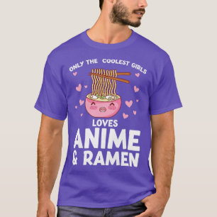 Frauen nur die Coolen Lieben Anime & Ramen T-Shirt