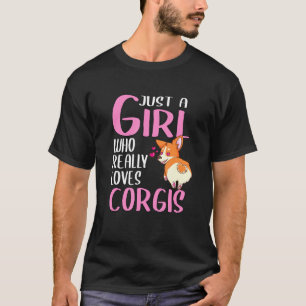 Frauen nur ein Mädchen, das Corgis wirklich Lieben T-Shirt