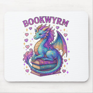 Frauen nur ein Mädchen, das Lieben Drachen und Büc Mousepad