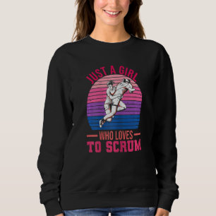 Frauen nur ein Mädchen, das Lieben hat, sich zu er Sweatshirt