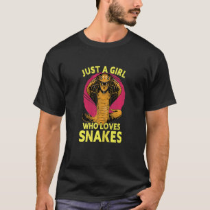 Frauen nur ein Mädchen, das Schlangen Liebe T-Shirt