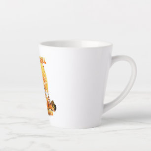 Frauen nur ein Mädchen, das Spitz Lieben Milchtasse