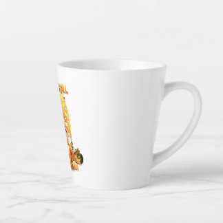 Frauen nur ein Mädchen, das Spitz Lieben Milchtasse