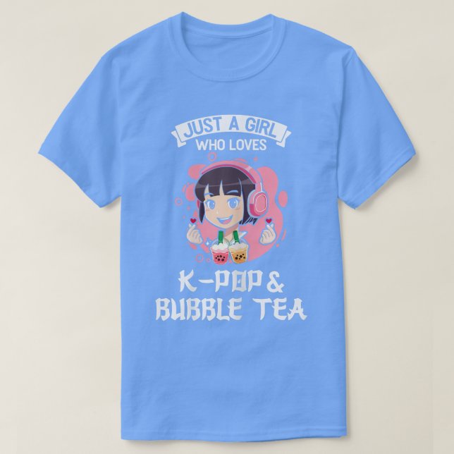 Frauen Nur ein Mädchen, die k-Pop & Bubble Tee k-P (Design vorne)
