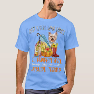 Frauen nur ein Mädchen, die Lieben fallen Pumpkin T-Shirt