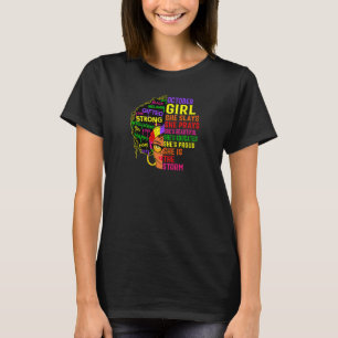 Frauen Oktober Girl She Slays & Prays Oktober Bir T-Shirt