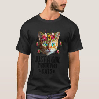 Frauen Orange Katzenbesitzerin nur für ein Mädchen T-Shirt