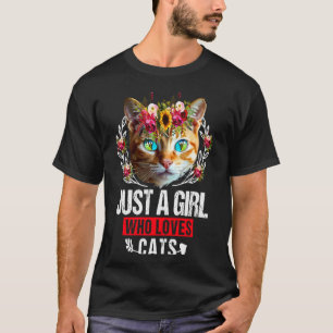 Frauen Orange Katzenbesitzerin nur für ein Mädchen T-Shirt