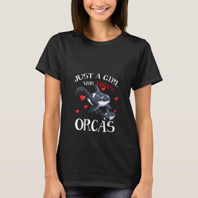 Frauen Orca Fan Sea Animal Marine Säugetiere nur A T-Shirt (Vorderseite)