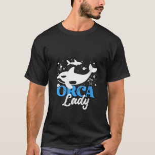 Frauen Orca Grafik für Mädchen Kinder Whale V T-Shirt
