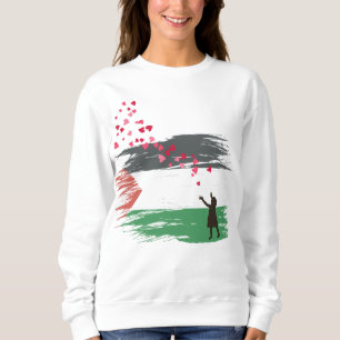 Frauen Palestinian Hope & Love Sweatshirt