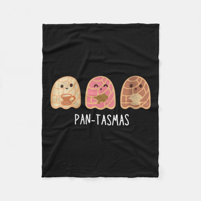 Frauen Pantasmas Ghost Funny Spooky Conchas Fleecedecke (Vorderseite)
