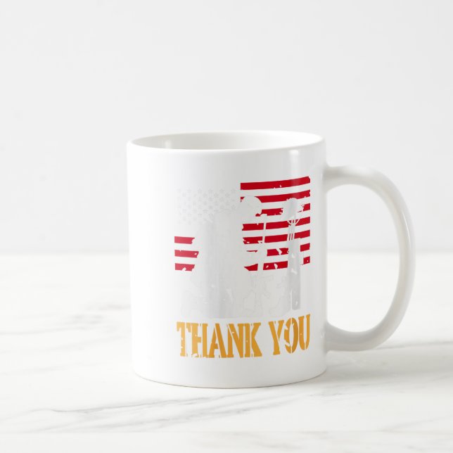 Frauen Patriotic Soldier Kneeling Battlefield Cros Kaffeetasse (Rechts)