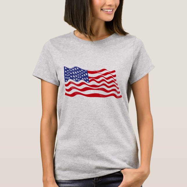 Frauen Patriotischer T - Shirt (Vorderseite)