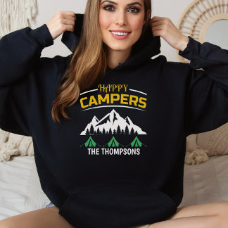 Frauen Personalisiert glücklicher Camper Wandern Hoodie