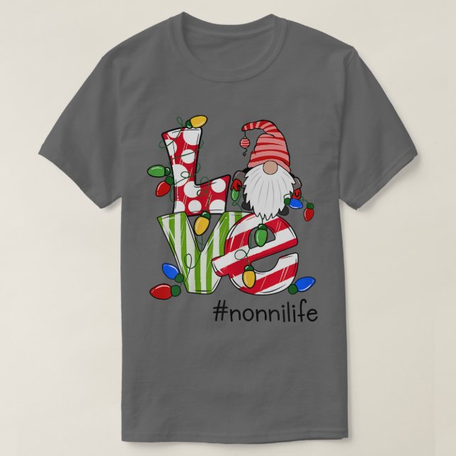 Frauen Personalisiert Liebe Nonnilife Candy Gnome  T-Shirt (Design vorne)