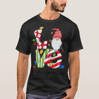 Frauen Personalisierte Liebe Mammylife Candy Gnome T-Shirt