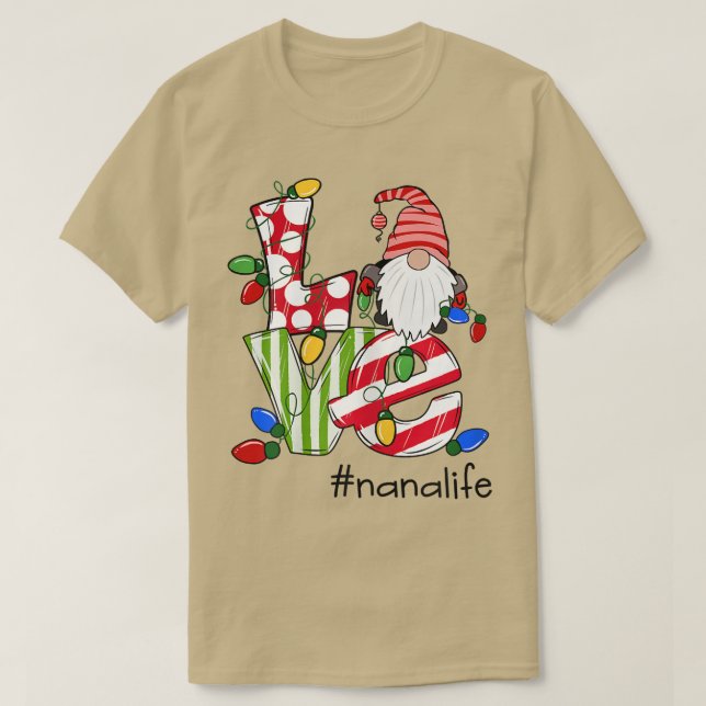 Frauen Personalisierte Liebe Nanalife Candy Gnome  T-Shirt (Design vorne)