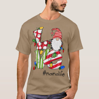 Frauen Personalisierte Liebe Nanalife Candy Gnome  T-Shirt