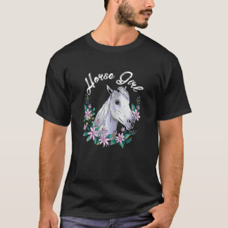 Frauen Pferd Mädchen Grafik Pferdeliebhaber Reitsp T-Shirt