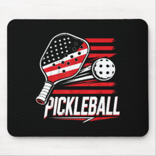 Frauen Pickleball 4. Juli Amerikanische Flagge Mousepad