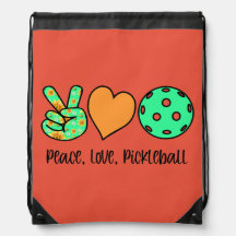 Frauen-Pickleball-Spieler-Geschenk Frieden, Liebe