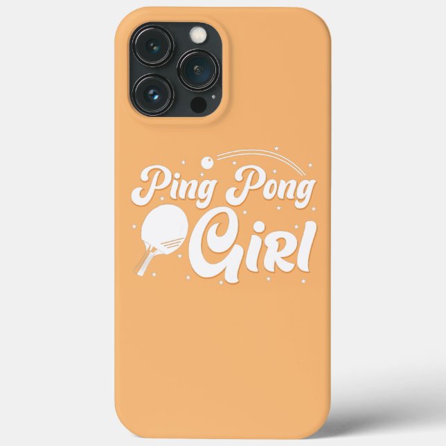 Frauen Ping Pong Girl Case-Mate iPhone Hülle (Rückseite)