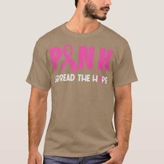 Frauen Pink Ribbon verbreitet Hoffnung Brustkrebs  T-Shirt