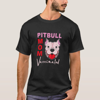 Frauen Pitbull Mama Impfung Wittling Hunde Mama Im T-Shirt