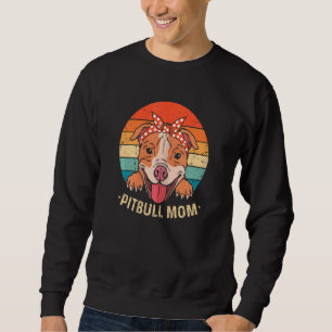 Frauen Pitbull Mama Pit Bull Dog 7 Sweatshirt