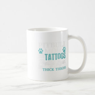 Frauen Pitbull Mama Tattoos Dog Lover Mothers Kaffeetasse