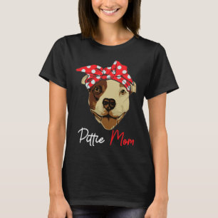Frauen Pittie Mama Pitbull Dog Liebhaber Sonnenfam T-Shirt