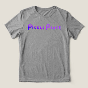Frauen Plain Pickle Peace lila Tri-Blend Shirt