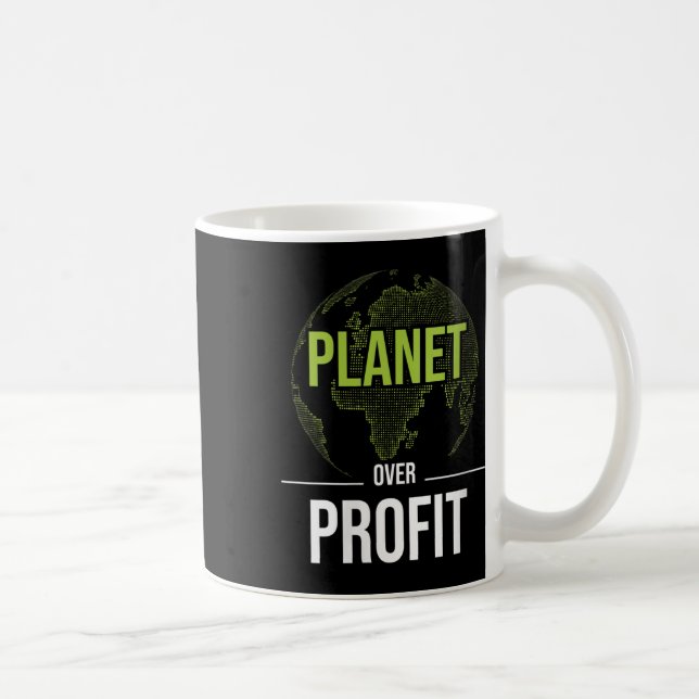 Frauen Planet über Gewinn - Umwelt Kaffeetasse (Rechts)
