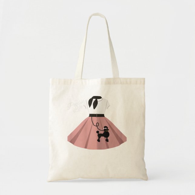 Frauen Poodle Skirt Kostüme Halloween-Party Tragetasche (Vorne)