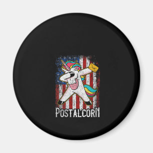 Frauen Post Corn Einhorn Mail Lady Lustig Post Magnet