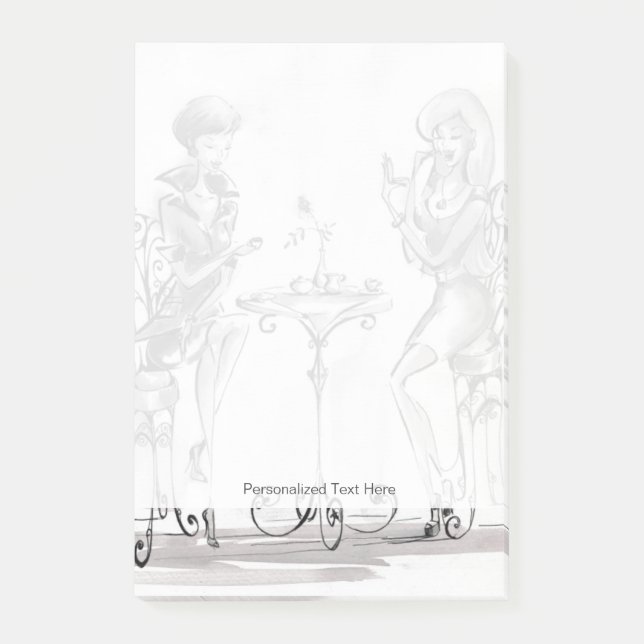 Frauen Post-it Klebezettel (Vorderseite)