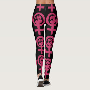 Frauen-Power-Emblem Leggings