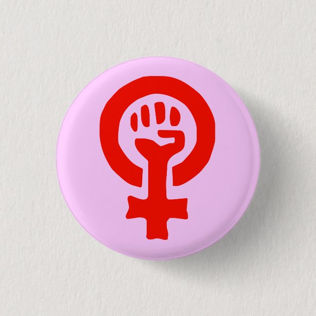 Frauen-Power-Knopf Button (Vorderseite)