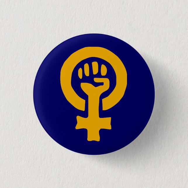 Frauen-Power-Knopf Button (Vorderseite)