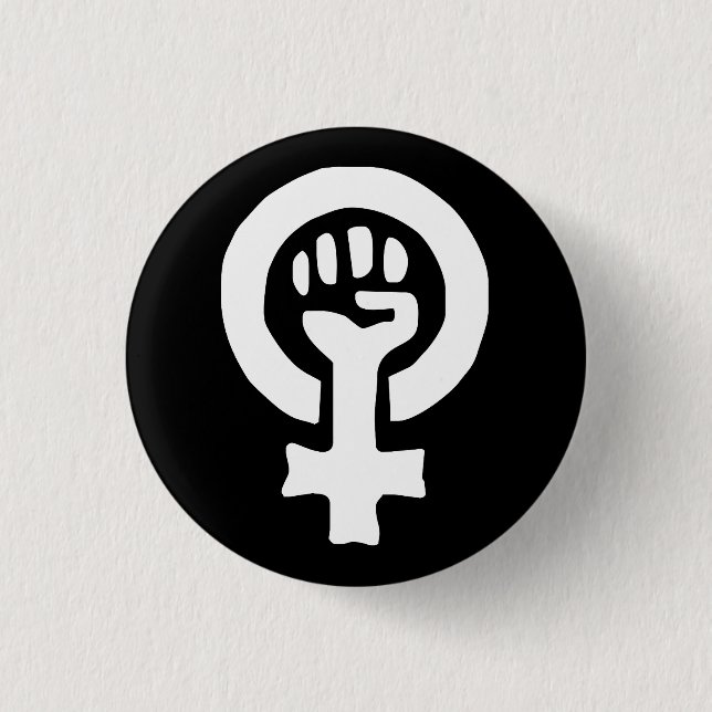 Frauen-Power-Knopf Button (Vorderseite)