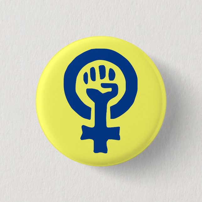 Frauen-Power-Knopf Button (Vorderseite)